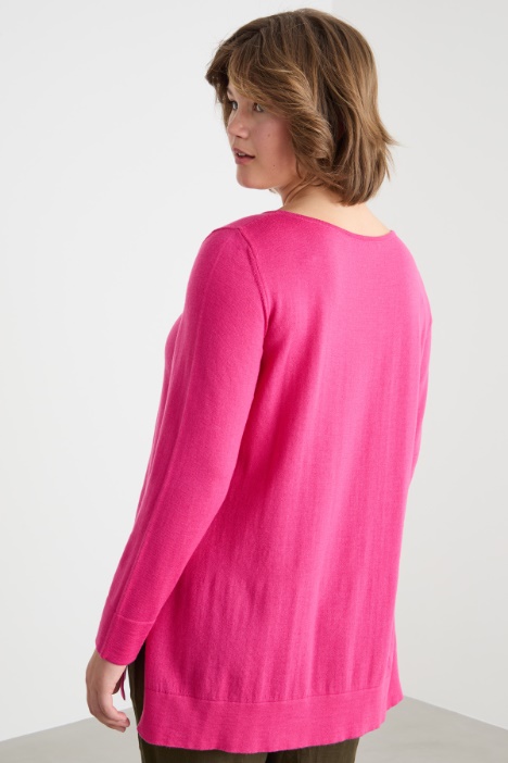 Maglia oversize con spacchi