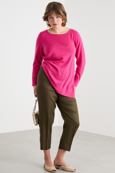 Oversized jumper with slits Intrend