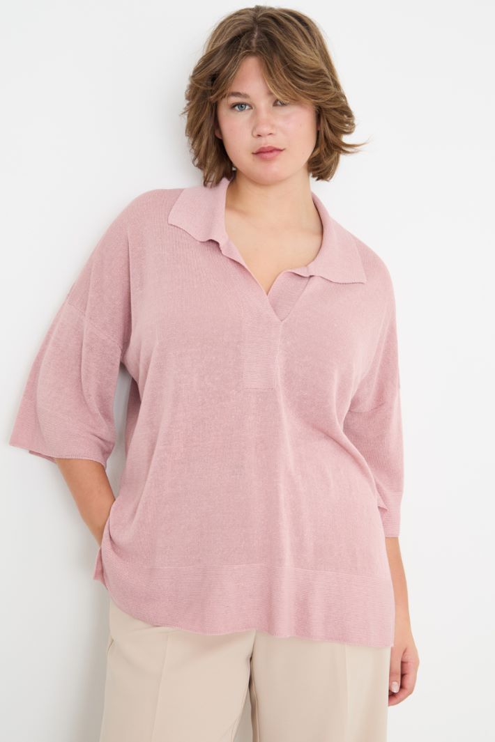 Polo-collar jumper Intrend - 2