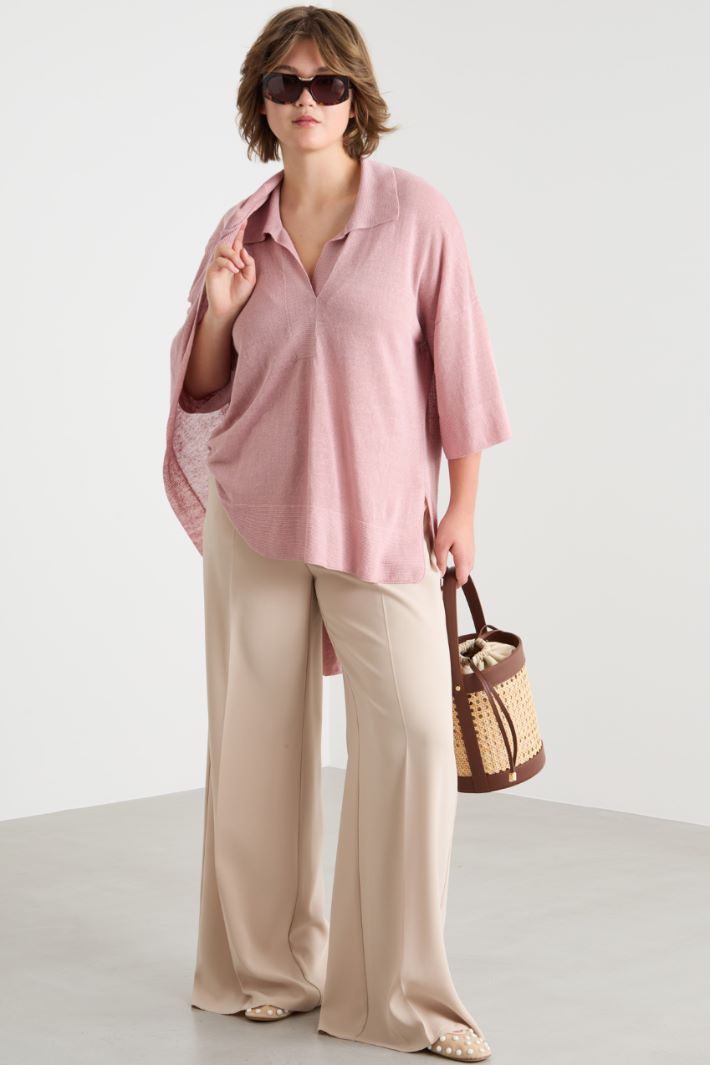 Polo-collar jumper Intrend