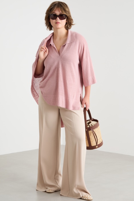 Polo-collar jumper Intrend