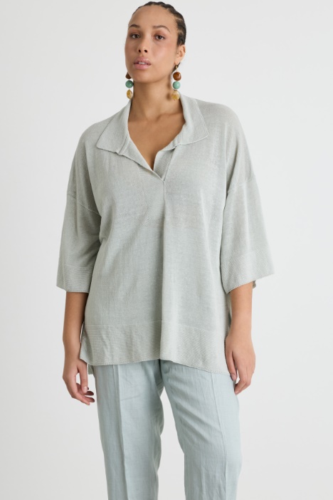 Maglia con colletto a polo Intrend