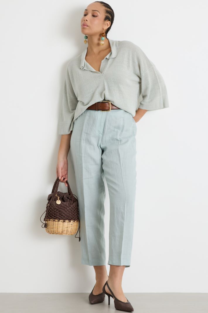 Maglia con colletto a polo Intrend