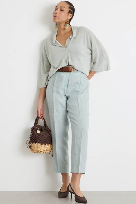 Maglia con colletto a polo Intrend