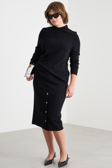 Funnel neck knit Intrend