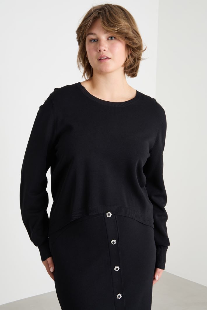 Jewel-button jumper Intrend - 2