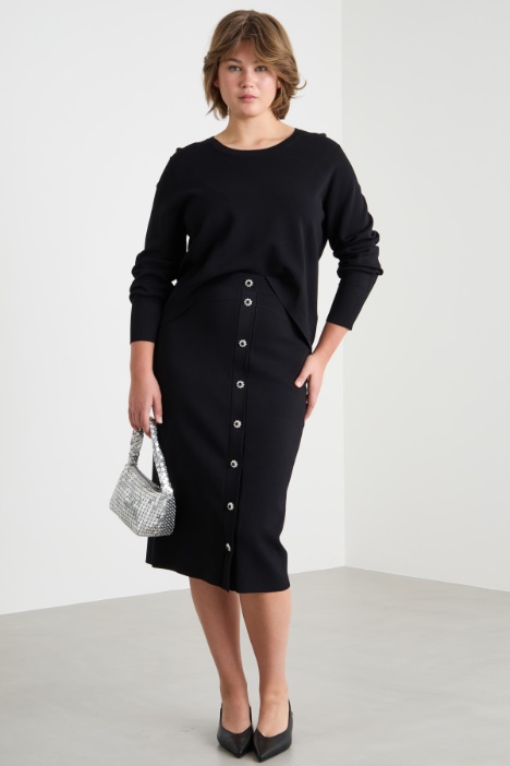 Jewel-button jumper Intrend