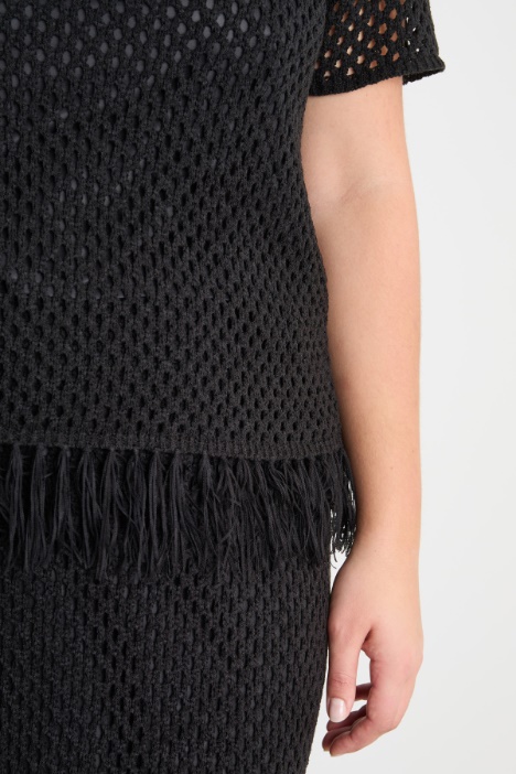 Maglia traforata a rete