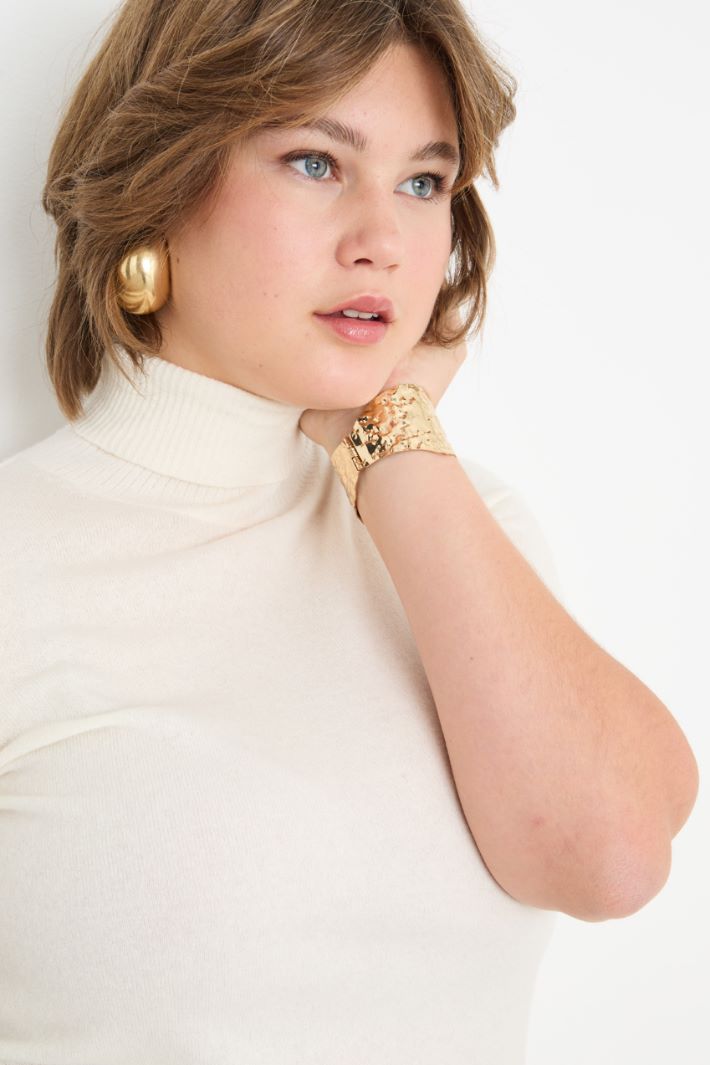 Short-sleeved roll-neck jumper Intrend - 3