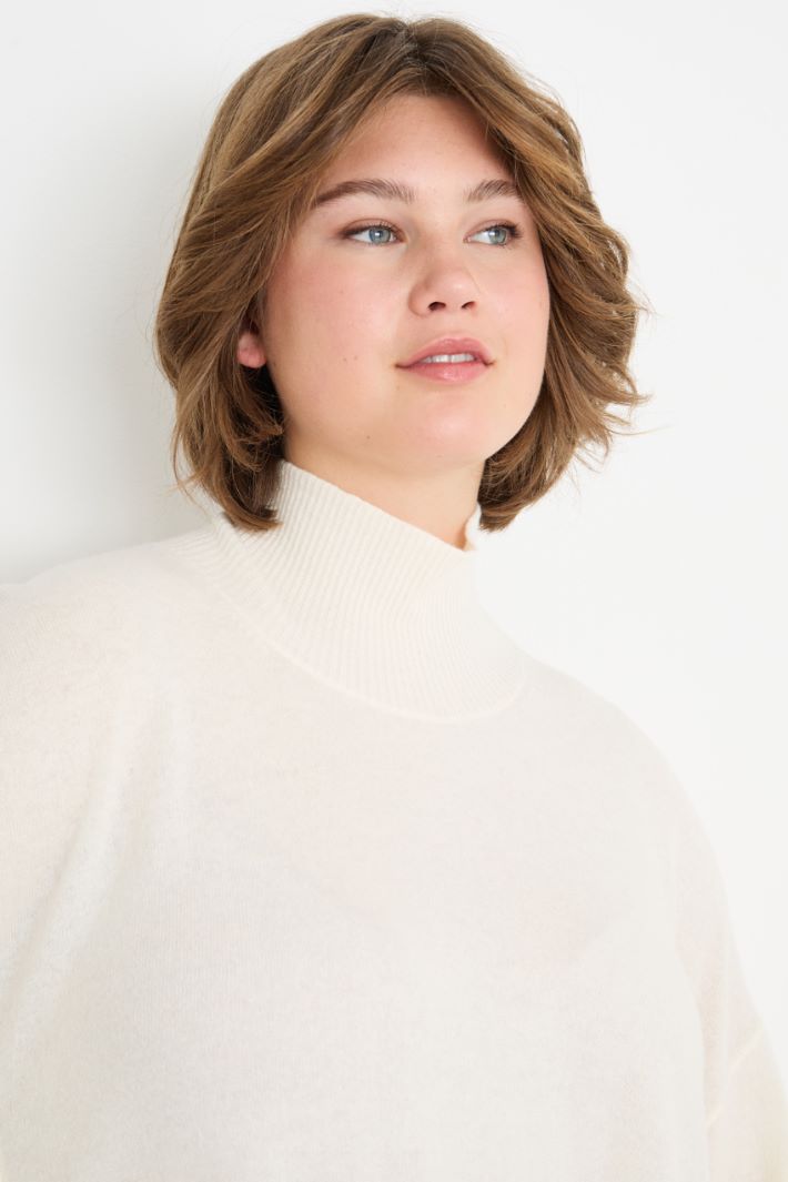 Cashmere high-neck jumper Intrend - 3