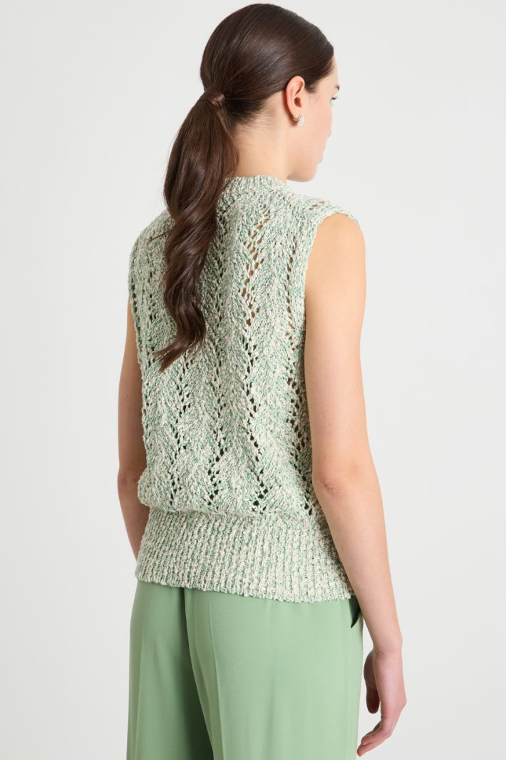 Cable-knit vest Intrend - 4