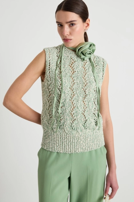 Cable-knit vest - Intrend