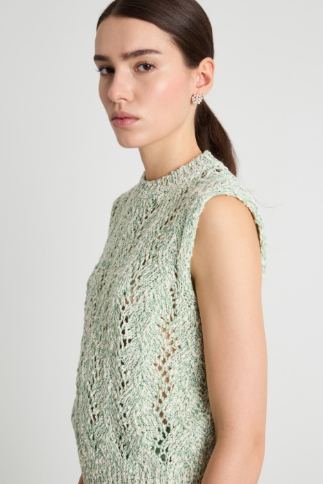 Gilet lavorato a trecce