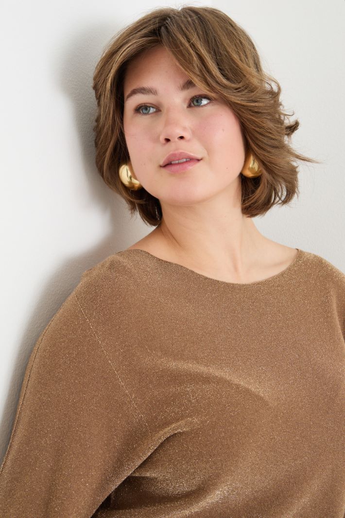 Metallic-yarn jumper Intrend - 3