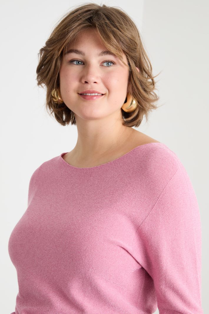 Metallic-yarn jumper Intrend - 3