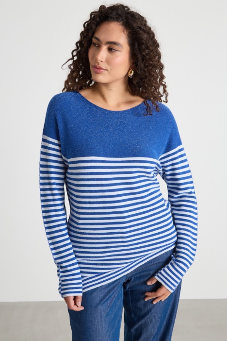 Metallic-yarn jumper Intrend