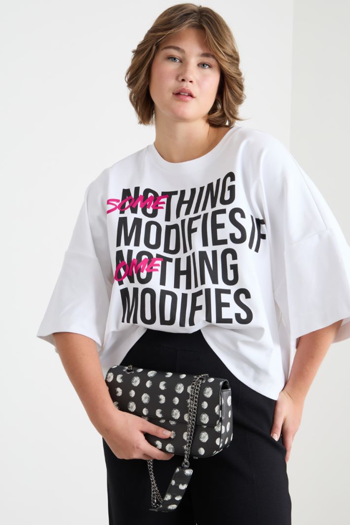 Borsa in tessuto spalmato a stampa pois Intrend - 5