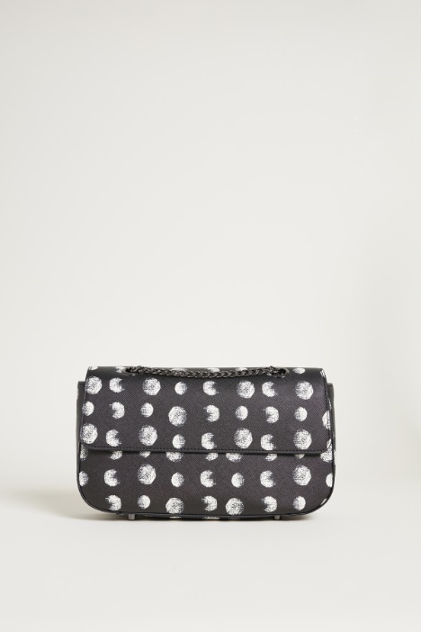 Polka-dot coated fabric bag Intrend