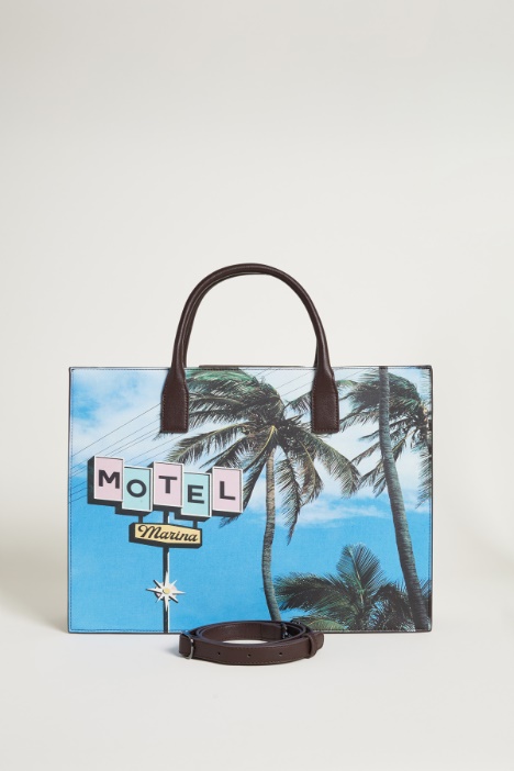 Bolso tote de tejido revestido