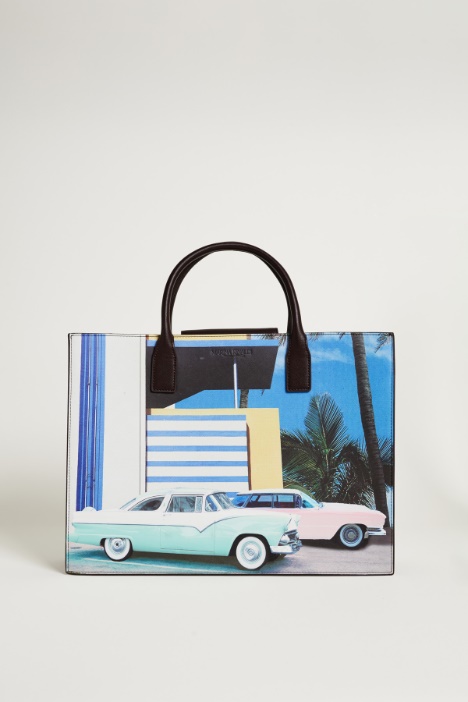 Coated fabric tote bag Intrend