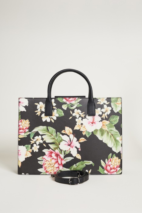 Bolso tote de tejido revestido