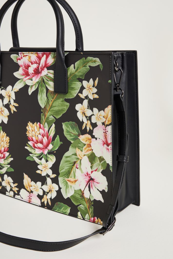 Coated fabric tote bag Intrend - 4