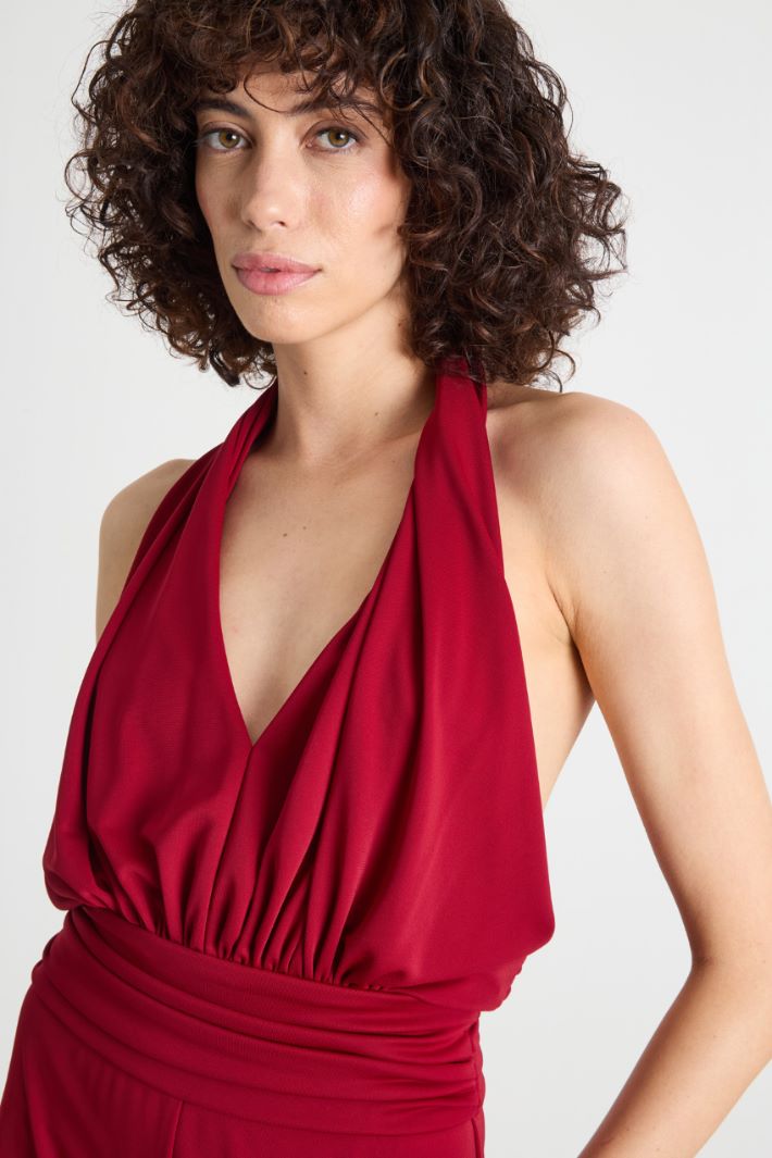 Fluid stretch jersey jumpsuit Intrend - 3