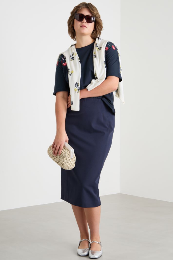 Jersey pencil skirt Intrend