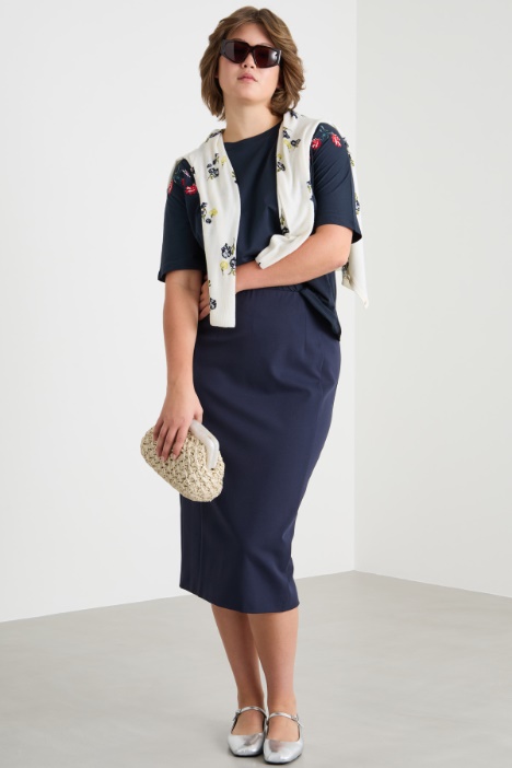 Jersey pencil skirt Intrend