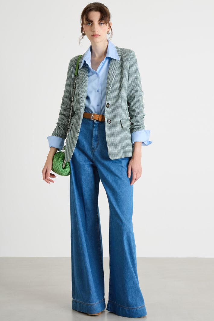 Jacquard Stretch-Jersey Blazer Intrend