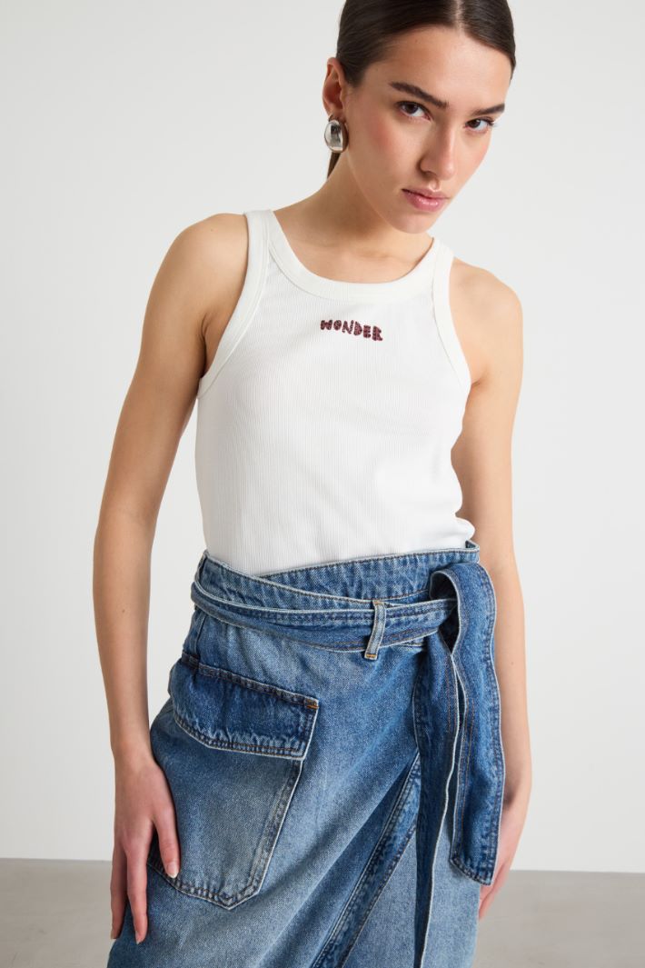 Top bordado con cristales Intrend - 2