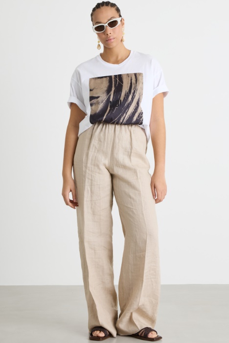 T-shirt in jersey con stampa Intrend