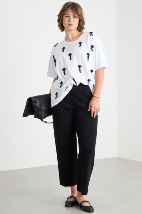 Oversized embroidered T-shirt Intrend