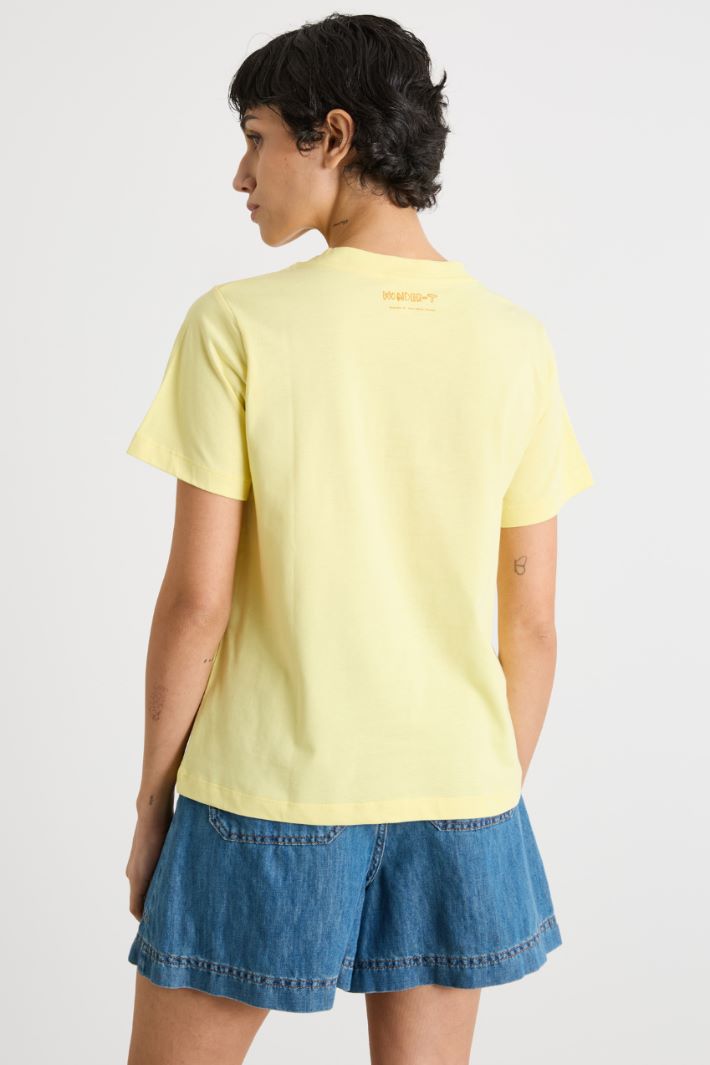 Embroidered jersey T-shirt Intrend - 4