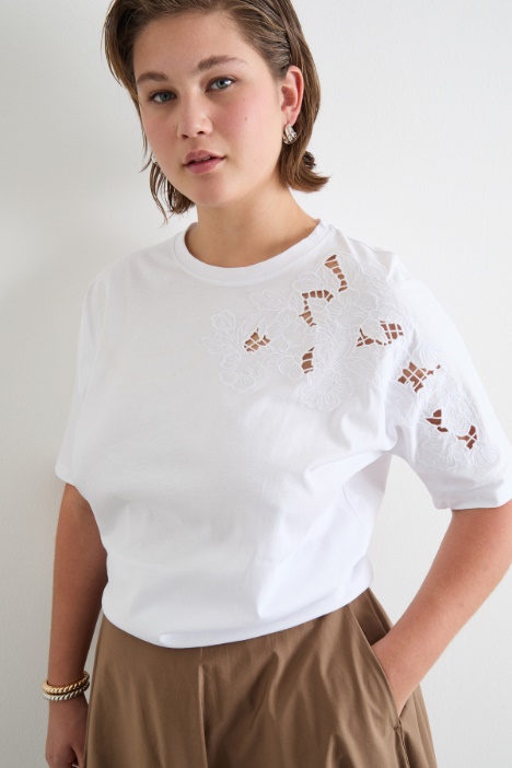 Camiseta de punto con bordado