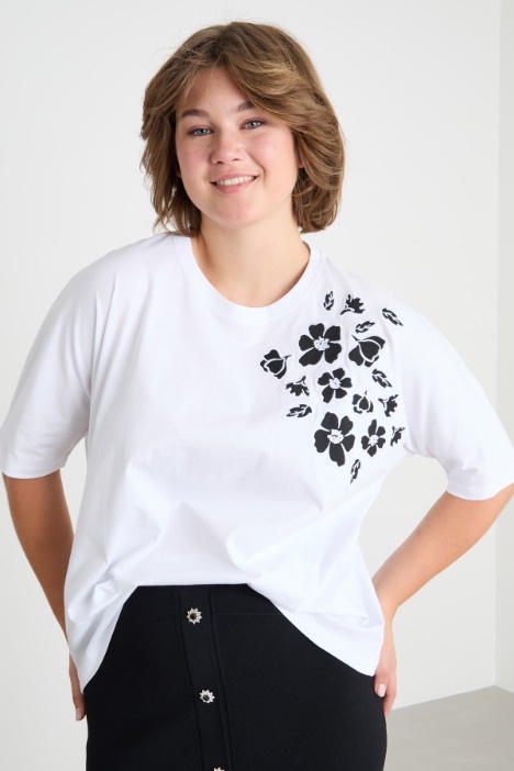 Camiseta de punto con bordado