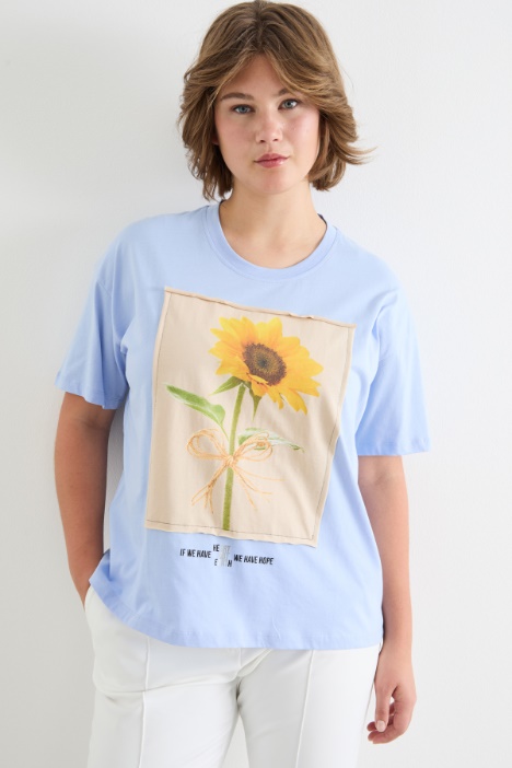 Printed jersey T-shirt Intrend