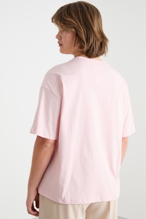 T-shirt in jersey con stampa