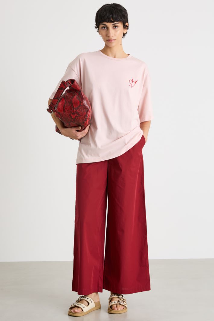 Oversized dropped-shoulder T-shirt Intrend