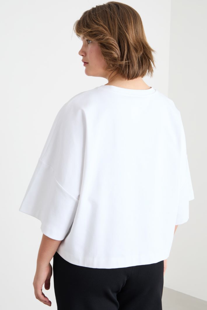 Boxy jersey T-shirt Intrend - 4
