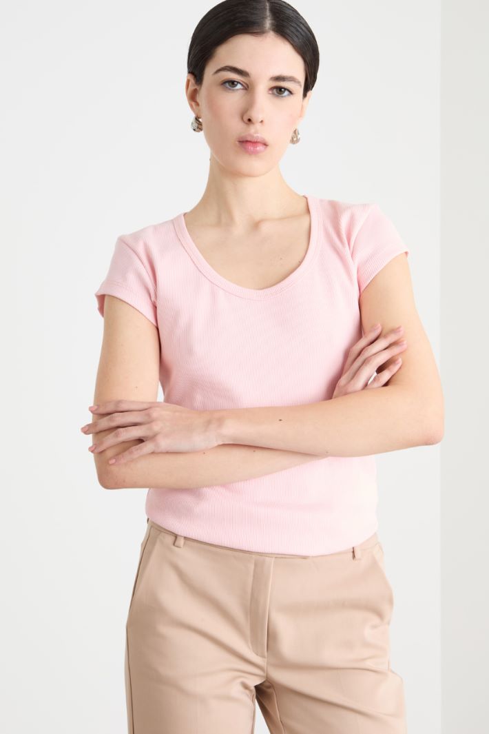 Ribbed T-shirt Intrend - 2