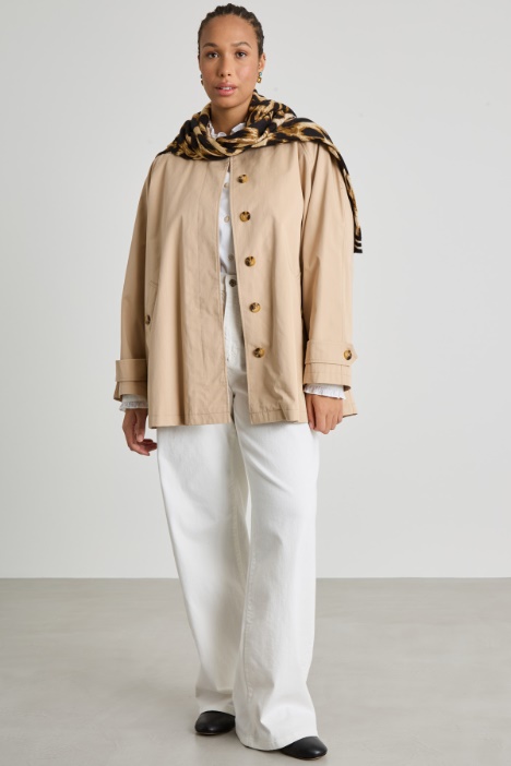 Short gabardine raincoat Intrend