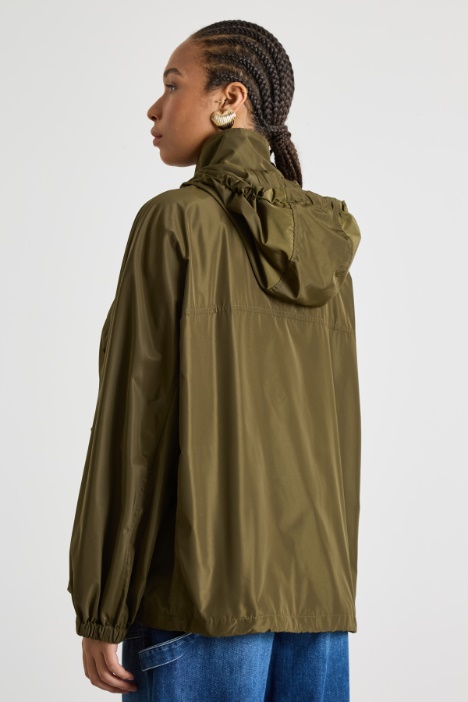 Impermeabile corto in taffetà