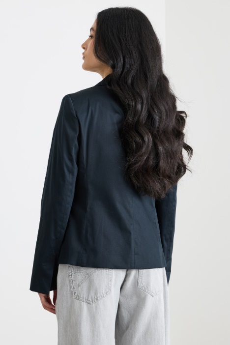 Blazer aderente in raso