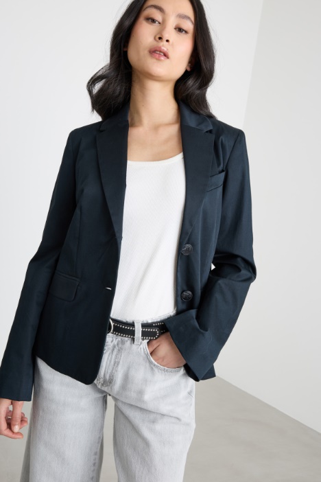 Blazer aderente in raso Intrend