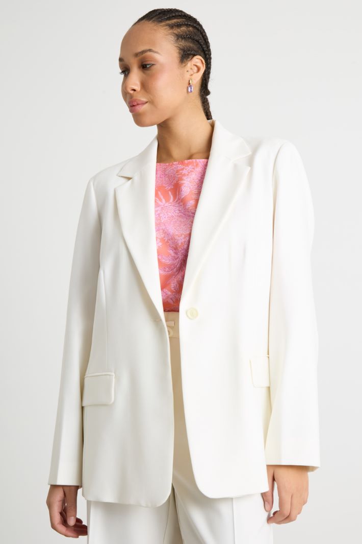 Straight-fit twill blazer Intrend - 2