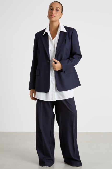 Straight-fit twill blazer Intrend