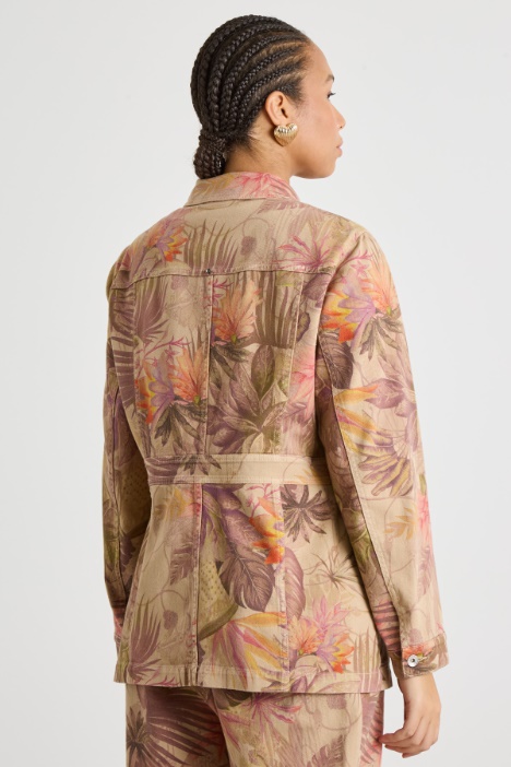 Giacca sahariana in drill