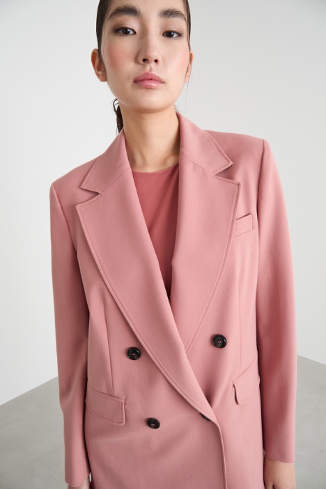 Blazer doppiopetto in gabardina
