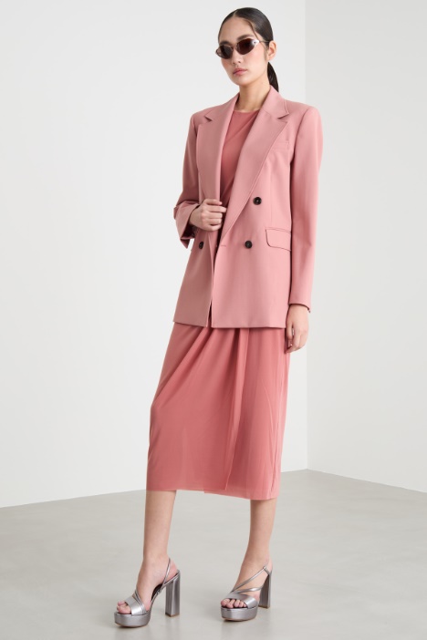 Double-breasted gabardine blazer Intrend